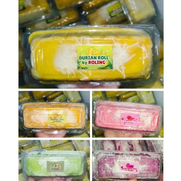 PANCAKE ROLL || DURIAN ROLL || STRAWBERRY ROLL || MANGGA ROLL || AVOCADO ROLL || NAGA ROLL