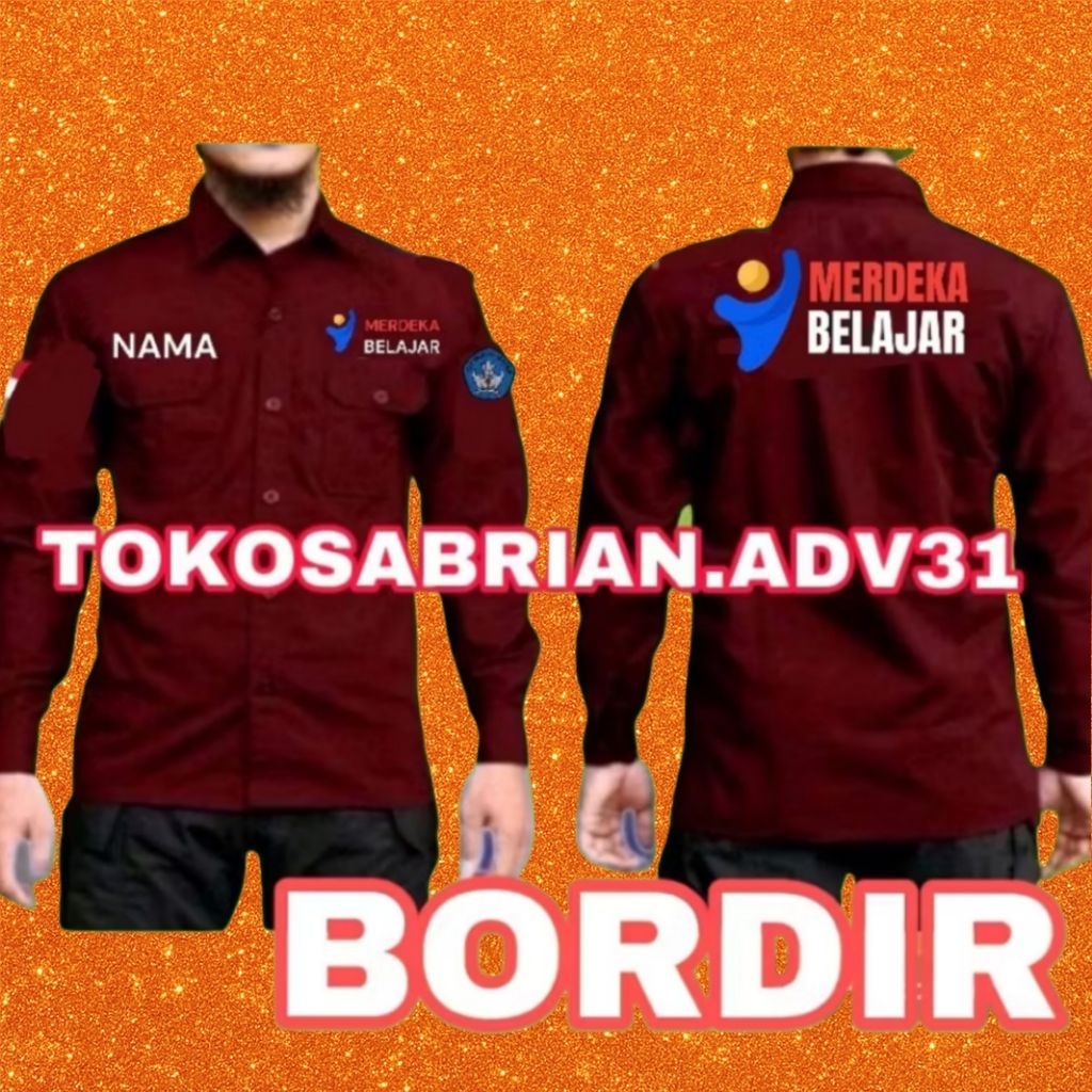 Kemeja Merdeka Belajar Baju Merdeka Belajar Seragam Merdeka Belajar