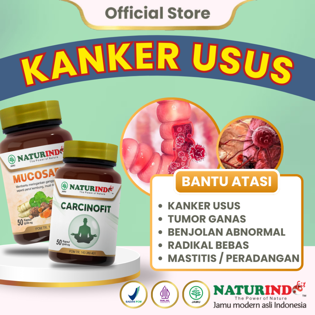 Herbal Kanker Usus Carcinofit Mucosafit NATURINDO