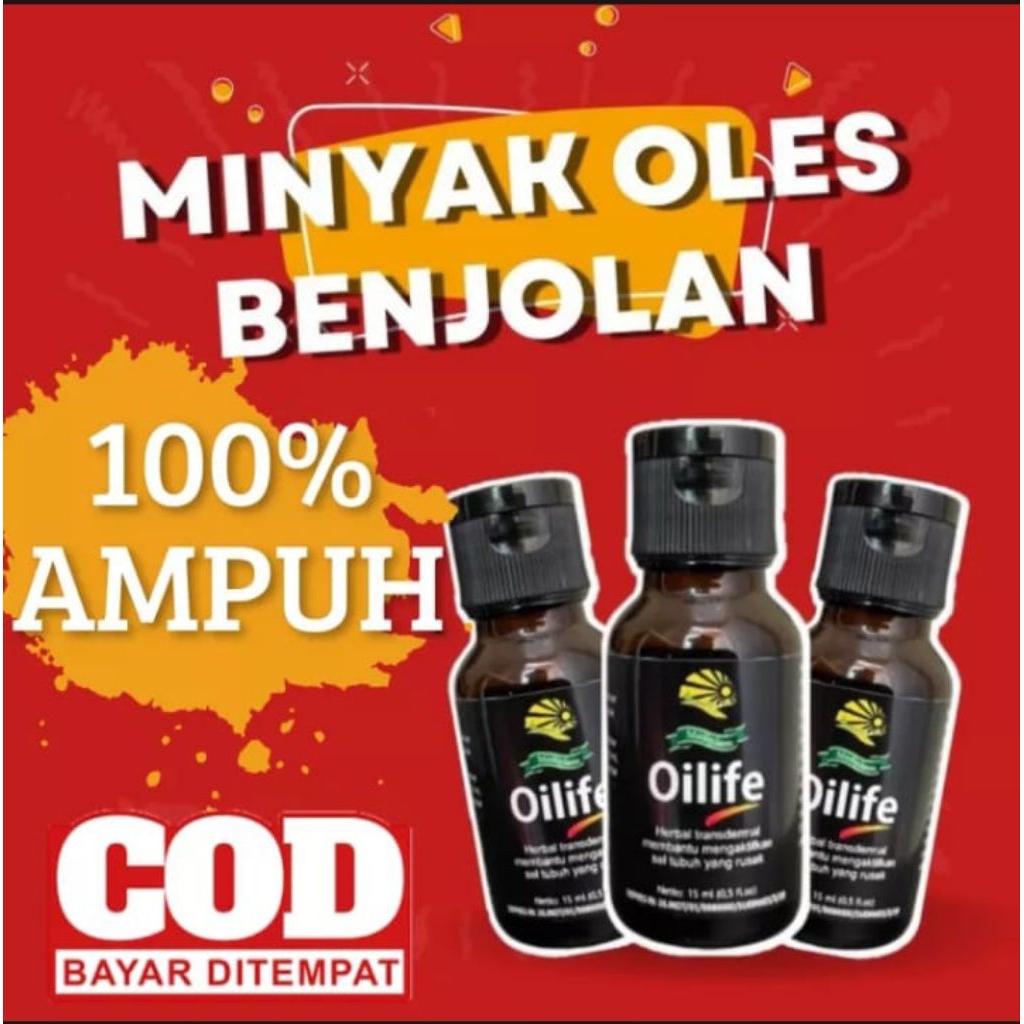 oilife minyak oles benjolan 100℅ ampuh tanpa operasi
