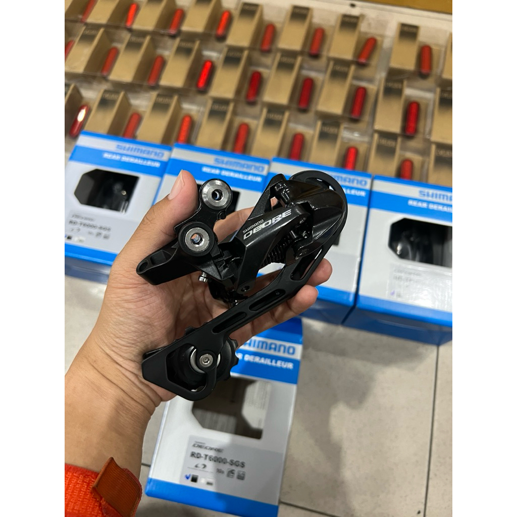 RD DEORE 10 SPEED SHIMANO T6000 ORIGINAL REAR DERAILLEUR MTB HYBRID LONG SGS T 6000 OPERAN SEPEDA