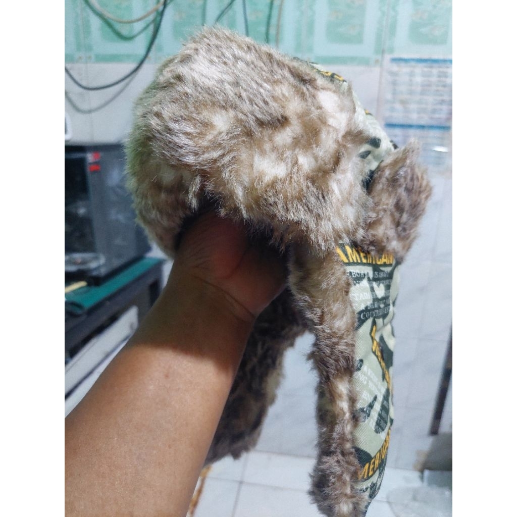 TOPI BULU RUSIA USHANKA IMPORT