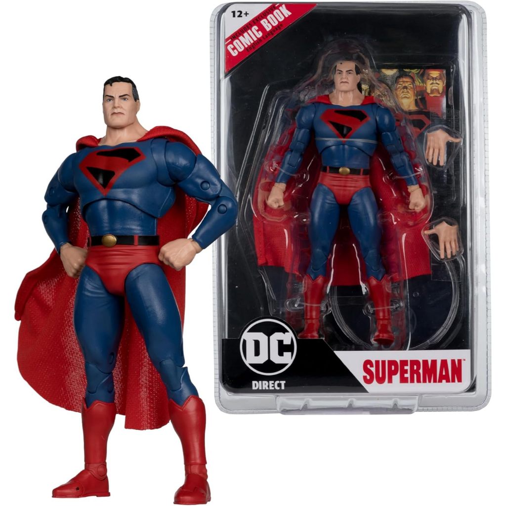 TERBATAS MAINAN MCFARLANE - DC DIRECT PAGE PUNCHERS SUPERMAN (KINGDOM COME) 7IN FIGUR DENGAN KOMIK