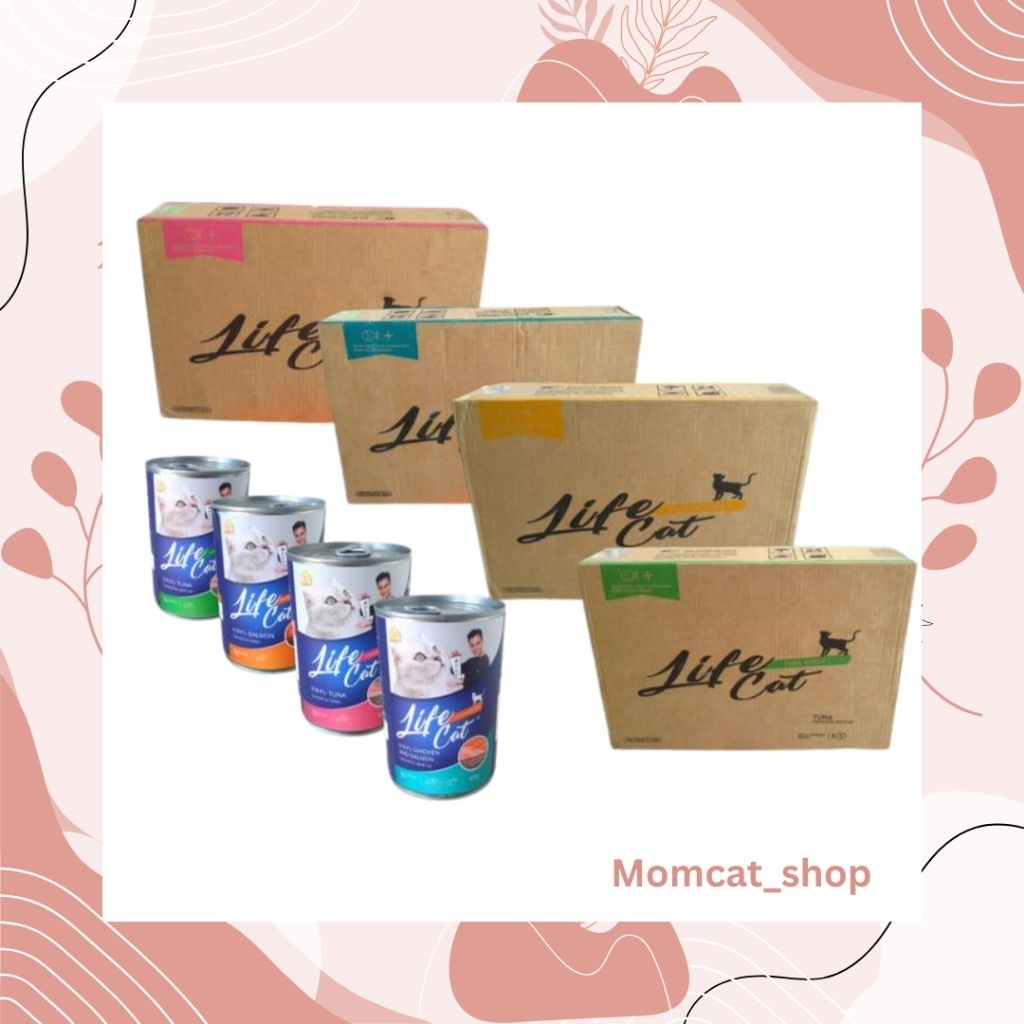 Life cat kaleng wet food 1 dus 24 pcs cargo