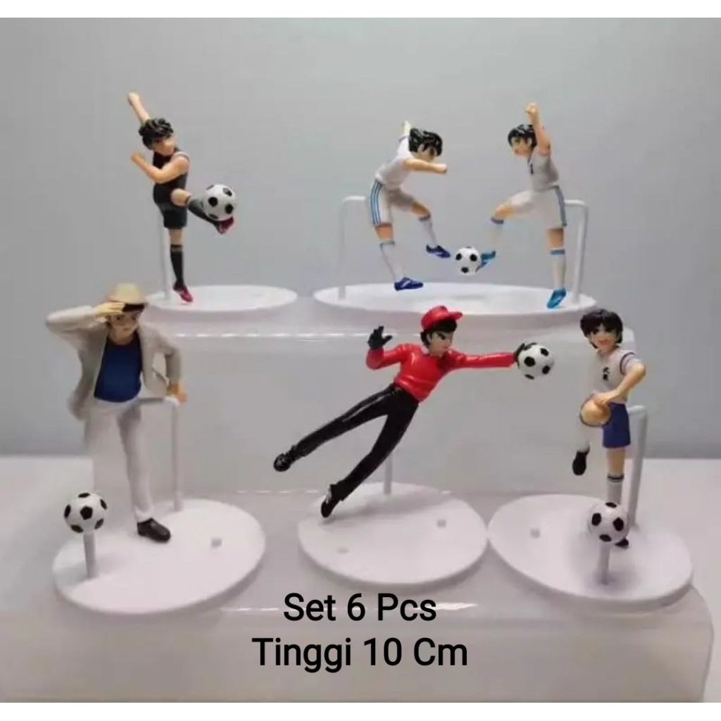 Wakabayashi Genzo Ozora Tsubasa Action Figure Captain Tsubasa Set 6 Pcs