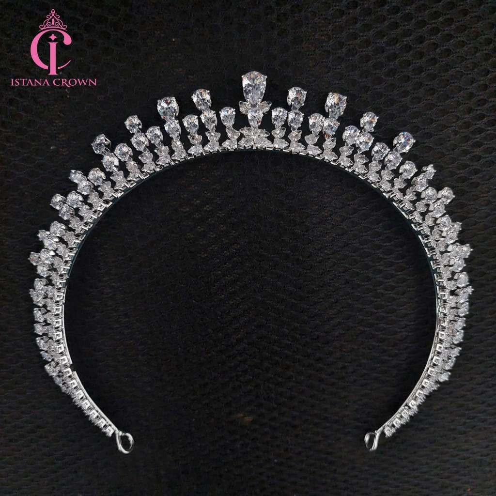 Nadira zircon crown  - Mahkota Pengantin zircon Viral - Aurel Crown