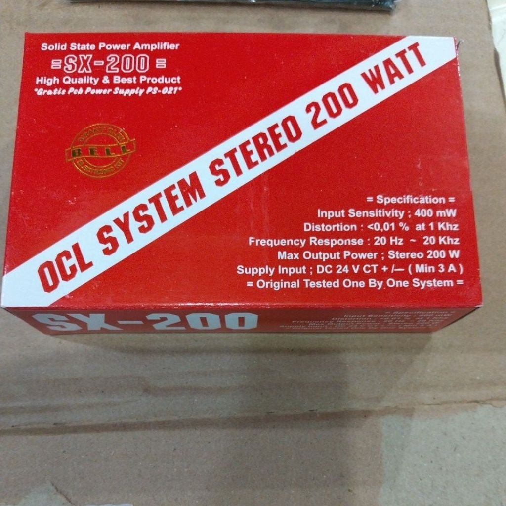 Kit power stereo BELL Merk SX 200 ( 200 Watt)