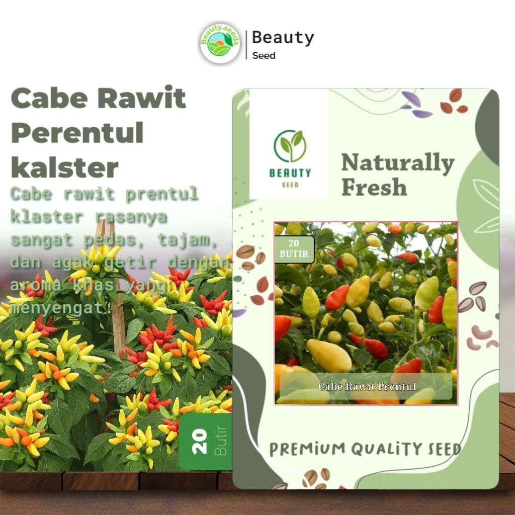 20 Bibit Cabe Rawit Prentul Klaster Benih Cabai Rawit Merah Viral