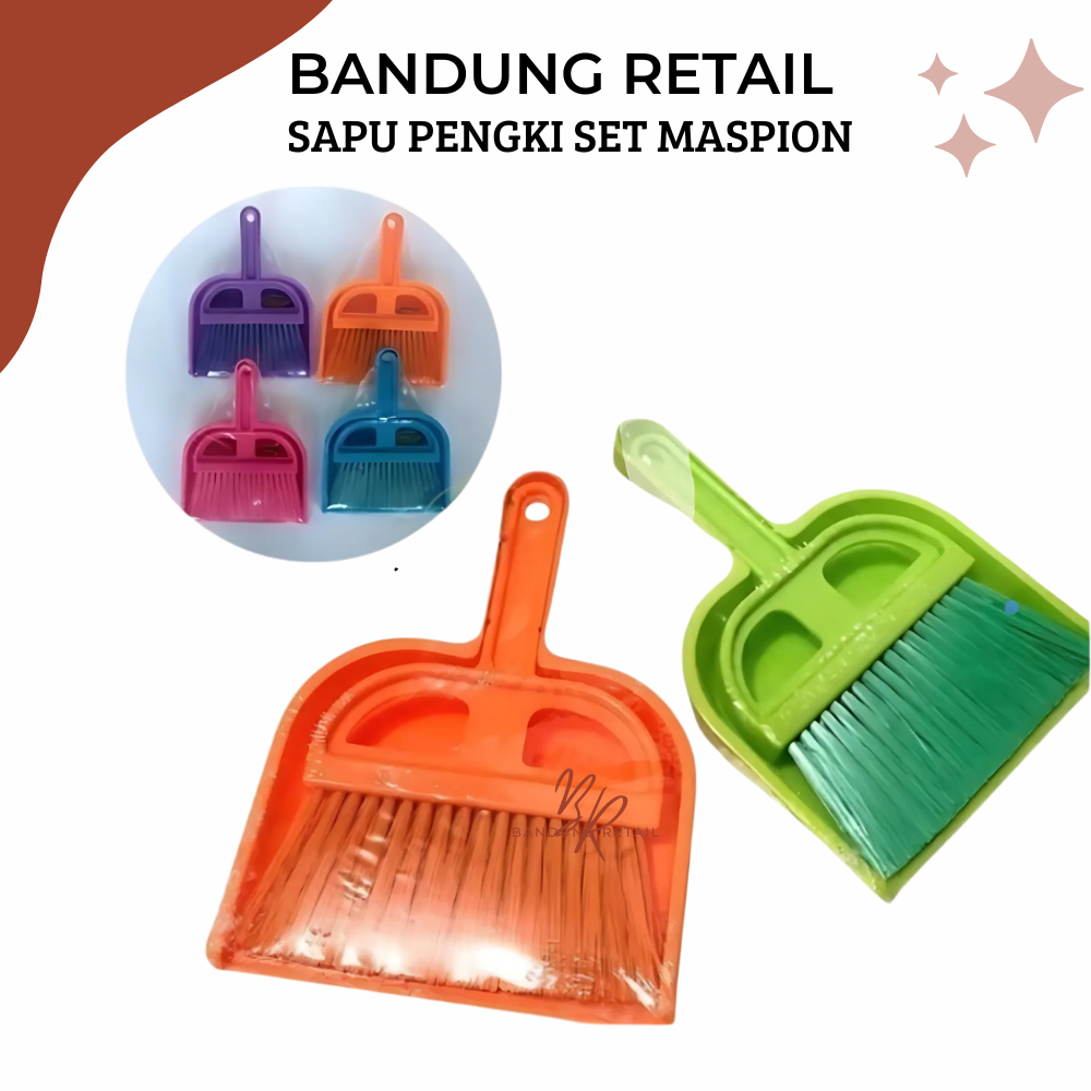 Sapu Pengki Mini Maspion Sapu Mini Debu Mobil Pengki Plastik Kecil Set Sikat Mini