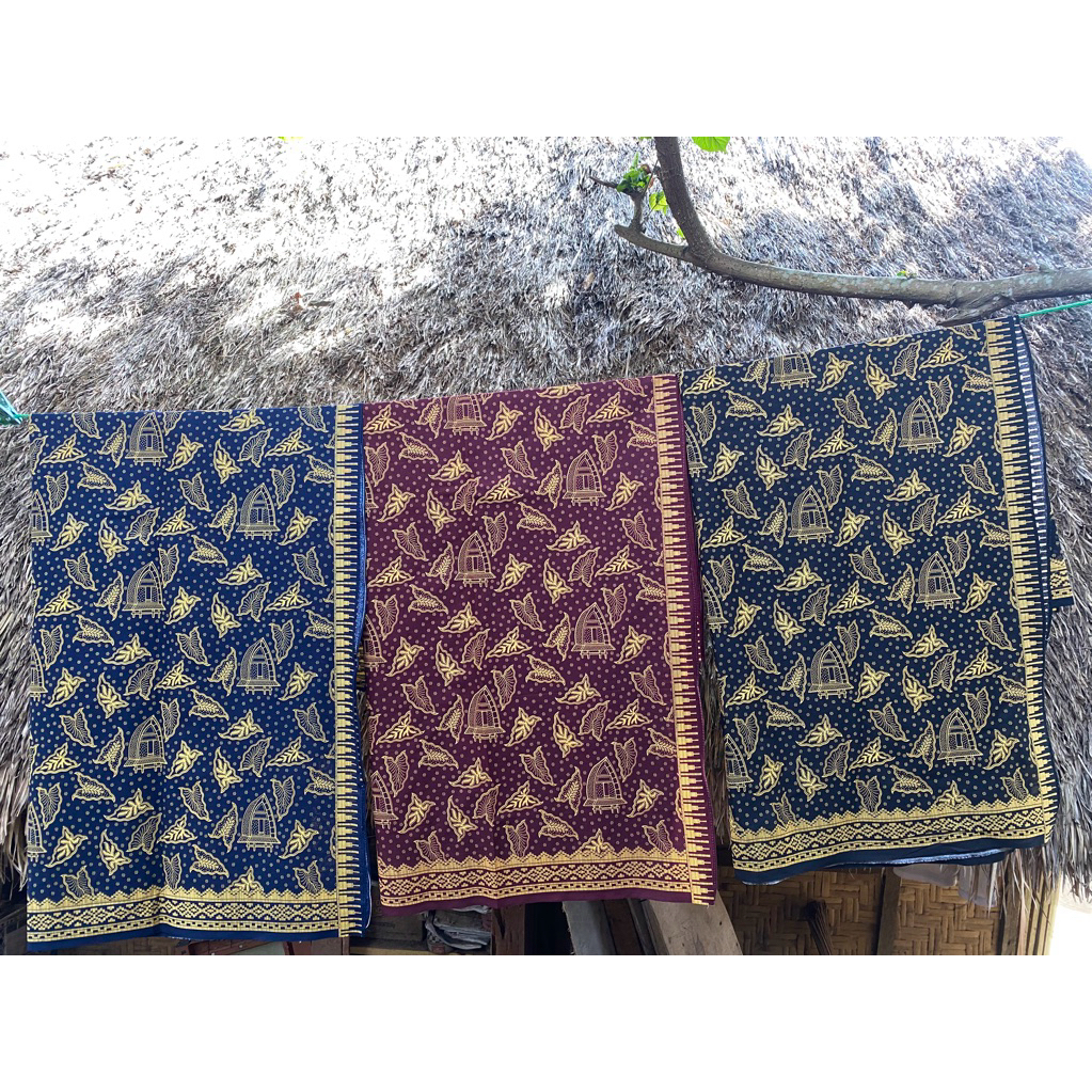 Kain batik khas lombok- bahan baju lombok full katun