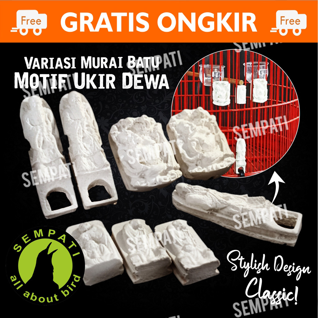 SEMPATI Variasi Sangkar Kandang Burung Murai Akrilik Fiber Ukir Klasik Aurora Wijaya Variasi Stoper 