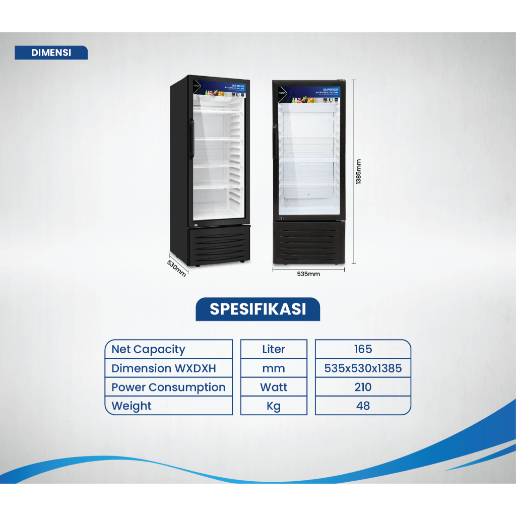 SHOWCASE AQUA AQB-181 | 180 L BEVERAGE COOLER