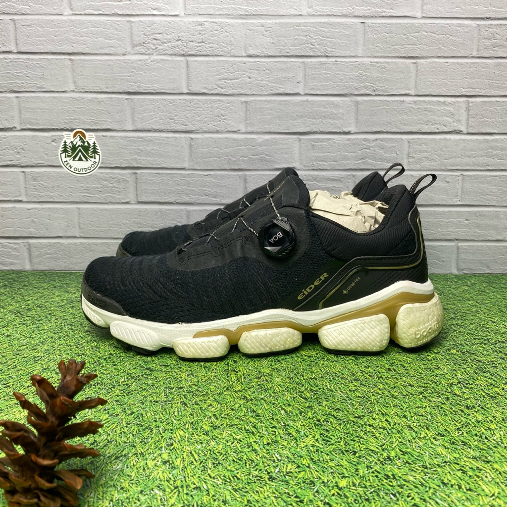sepatu outdoor hiking gunung Eider Goretex BOA Black 44,5
