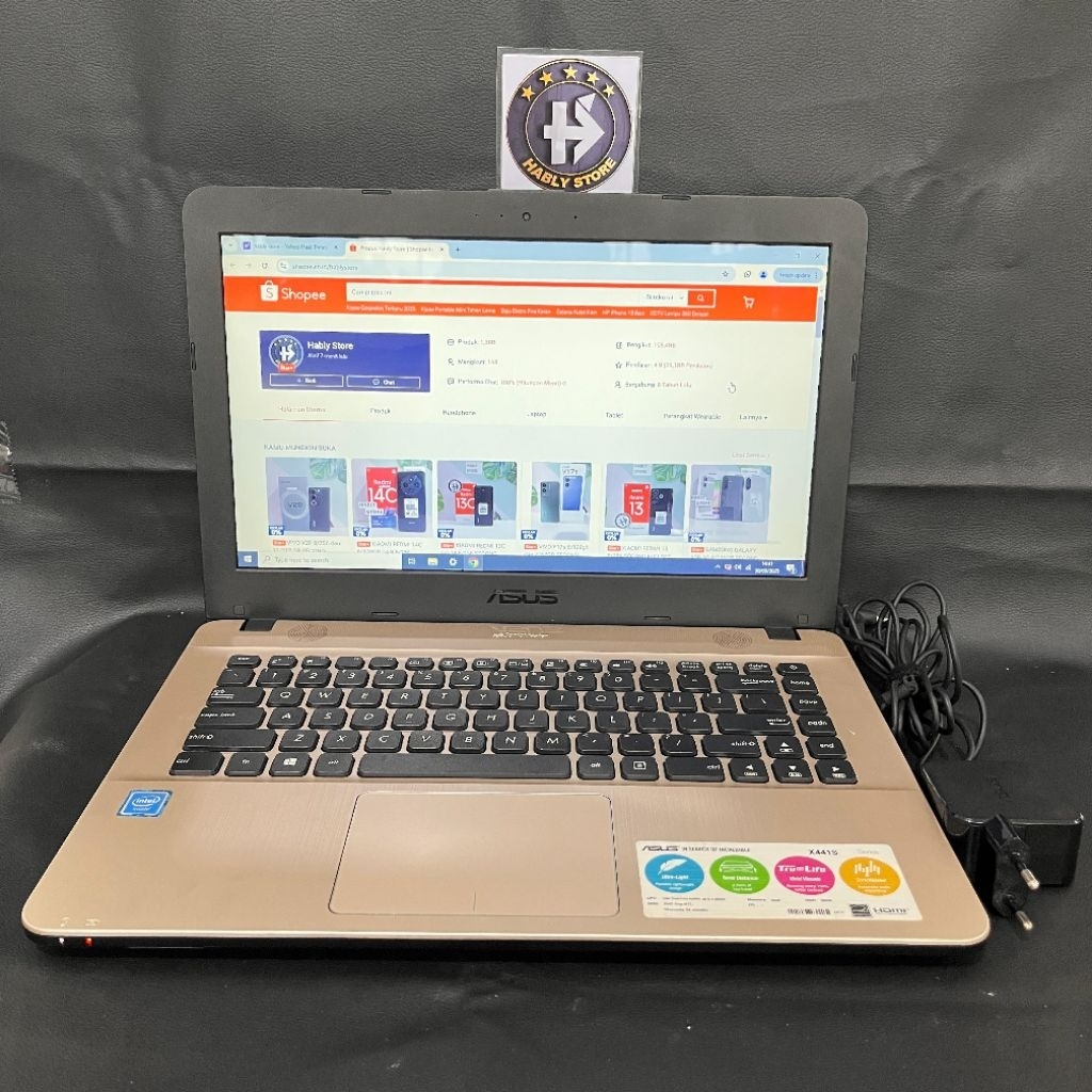 LAPTOP ASUS X441SA CELERON N3060 2GB 14INCH SECOND BERGARANSI