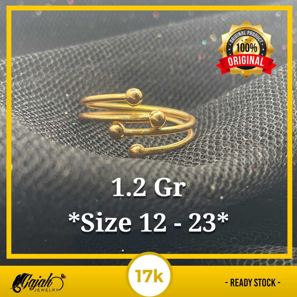 Cincin Emas 17K 1.2 Gram Toko Emas Gajah Online Salatiga 7761