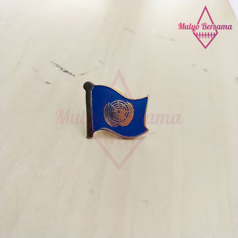Flag Pin PBB Logam Pin Bendera PBB - Mulyo Bersama