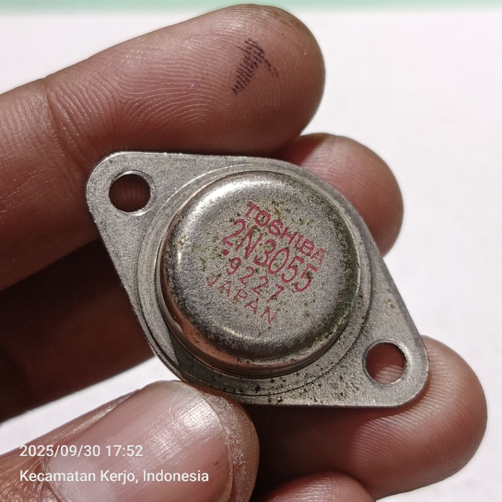 transistor jengkolan TOSHIBA 2N3055 NPN original cabutan