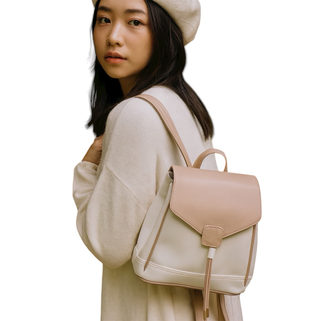 Tas Kuliah Wanita Korea Kulit Tas Ransel Wanita Tas Kerja Backpack Women
