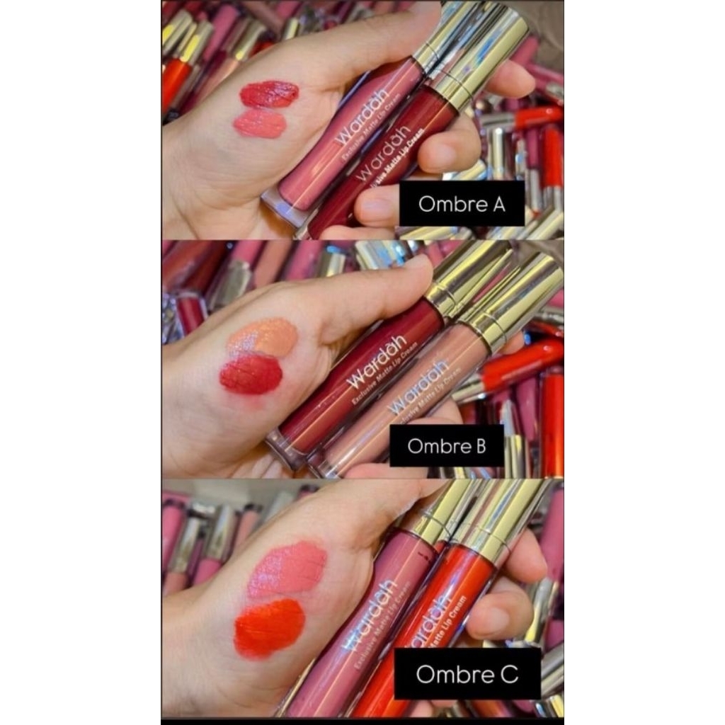 PAKET OMBRE WARDAH EXLUSIVE MATTE LIP CREAM