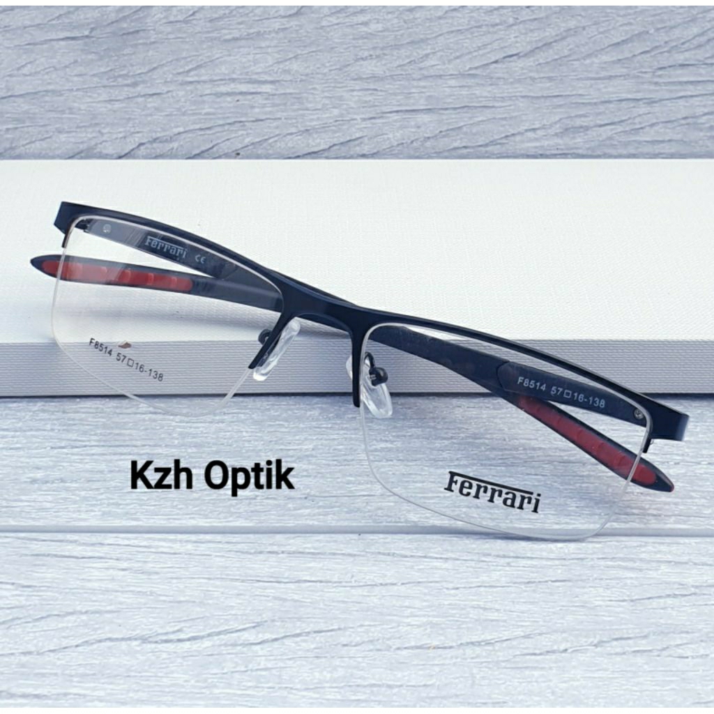 Kacamata Half Frame Progresif Lensa One Drive Domas