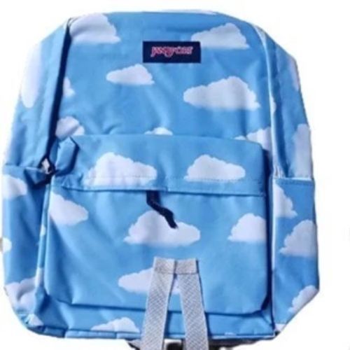 JANSPORT MOTIF SKY BLUE AWAN BACKPACK SCHOOL - TAS RANSEL JANSPORT - BAGPACK - TAS SEKOLAH - TAS