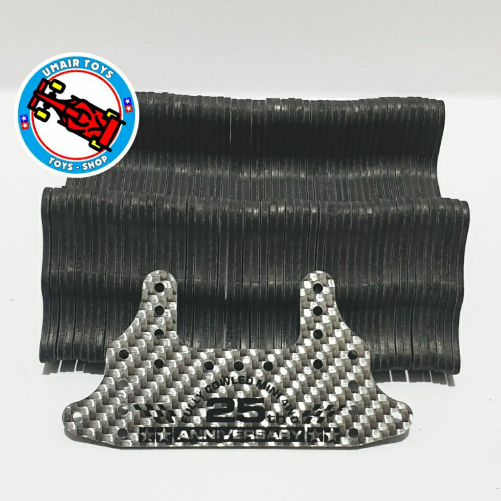 Rep Tamiya 95125 / Tamiya HG Carbon Brake Stay silver 25th Anniversary 1,5mm / break stay silver / t