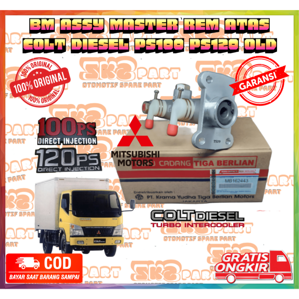 BM ASSY BRAKE MASTER REM ATAS MITSUBISHI COLT DIESEL RAGASA PS100 PS120 LAMA