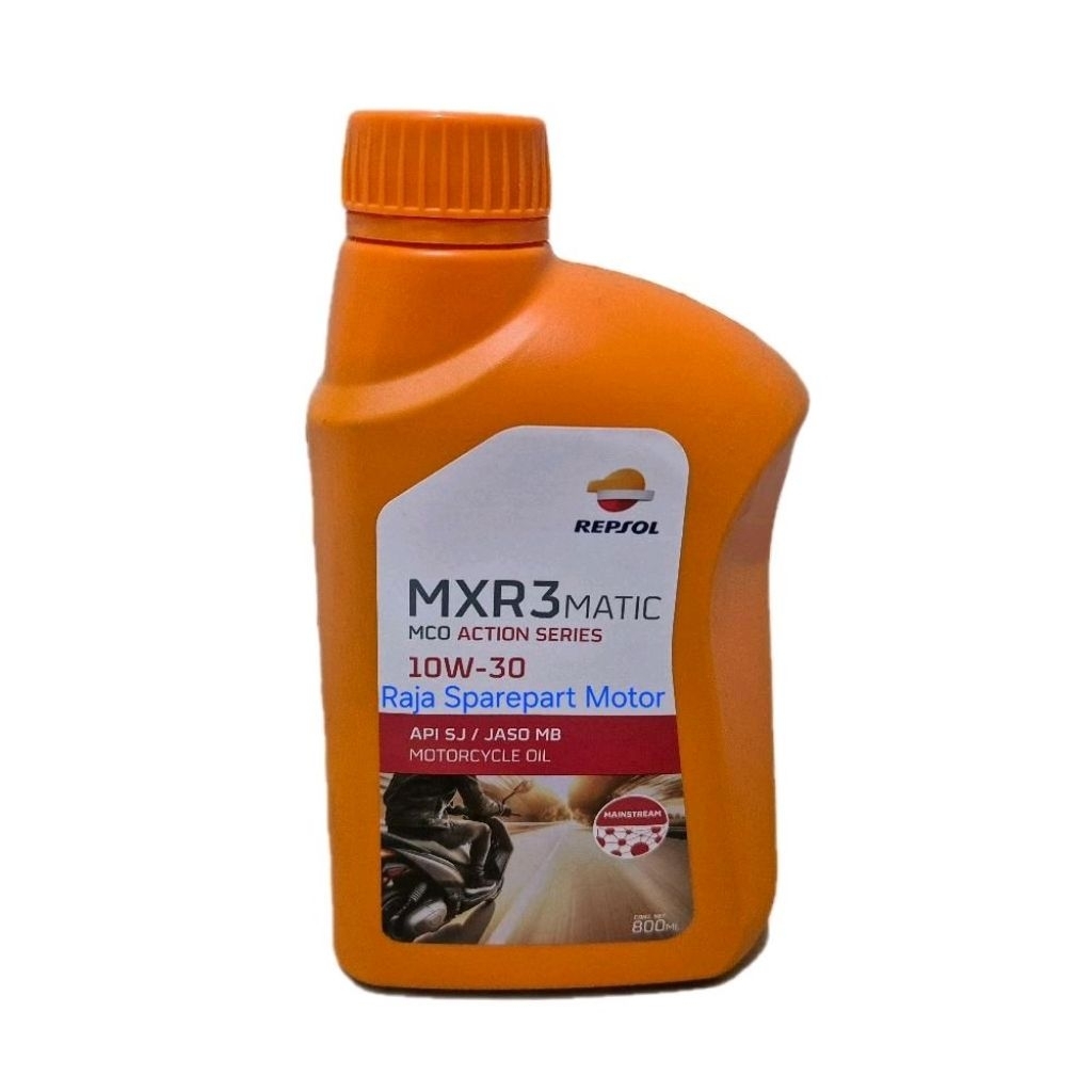 Repsol MXR3 Matic Oli Repsol MXR3 Matic 10W-30 0.8L Asli Original Repsol