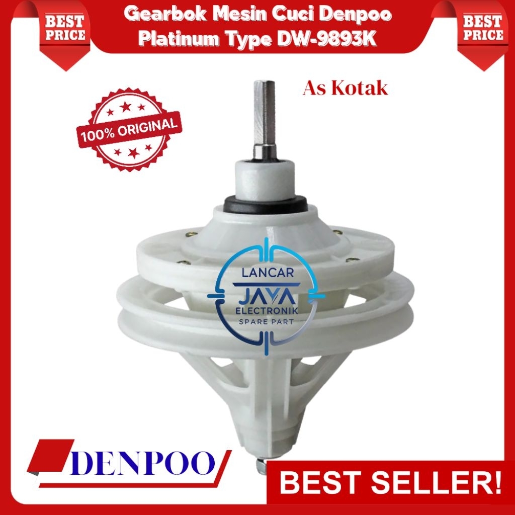 Gearbox Mesin Cuci Denpoo Platinum 2 Tabung Type DW-9893K Model As Kotak