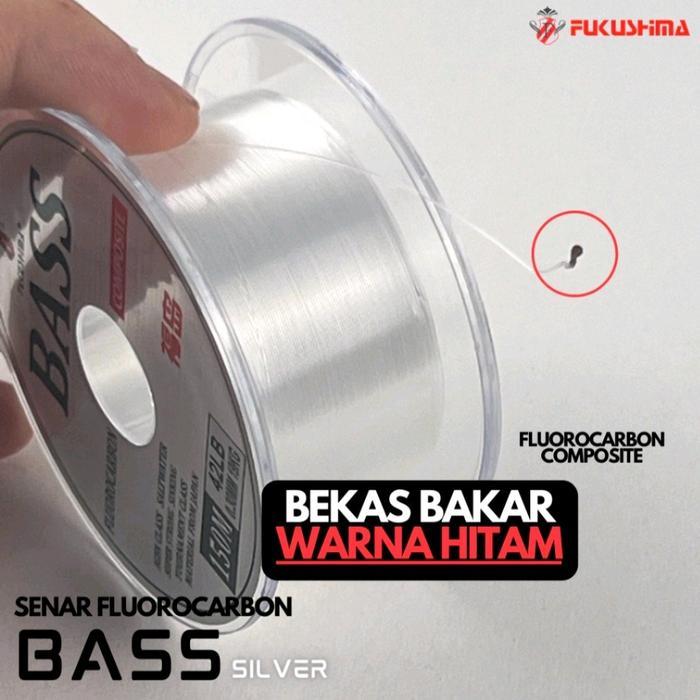 senar pancing fukushima bass 150m flurou carbon salt water anti kriting