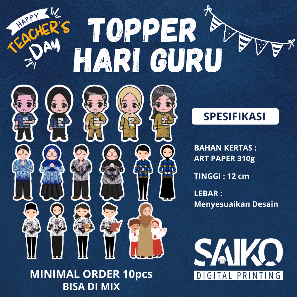 Topper Guru / Hari Guru / Hari Guru Nasional / Hiasan Guru