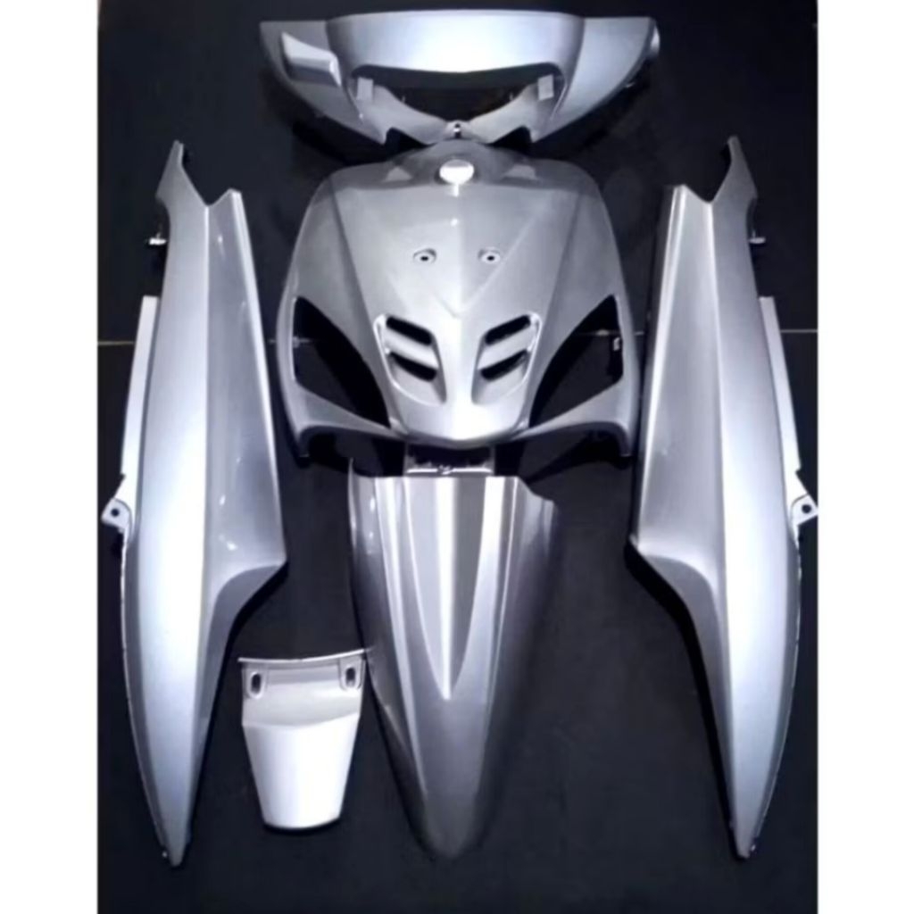 Full body halus yamaha mio sporty silver fullset cover full body mio sporty warna silver