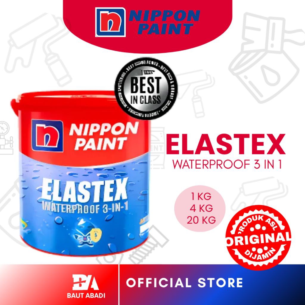 Cat Tembok Anti Bocor Nippon Paint Elastex - 06 25 kg