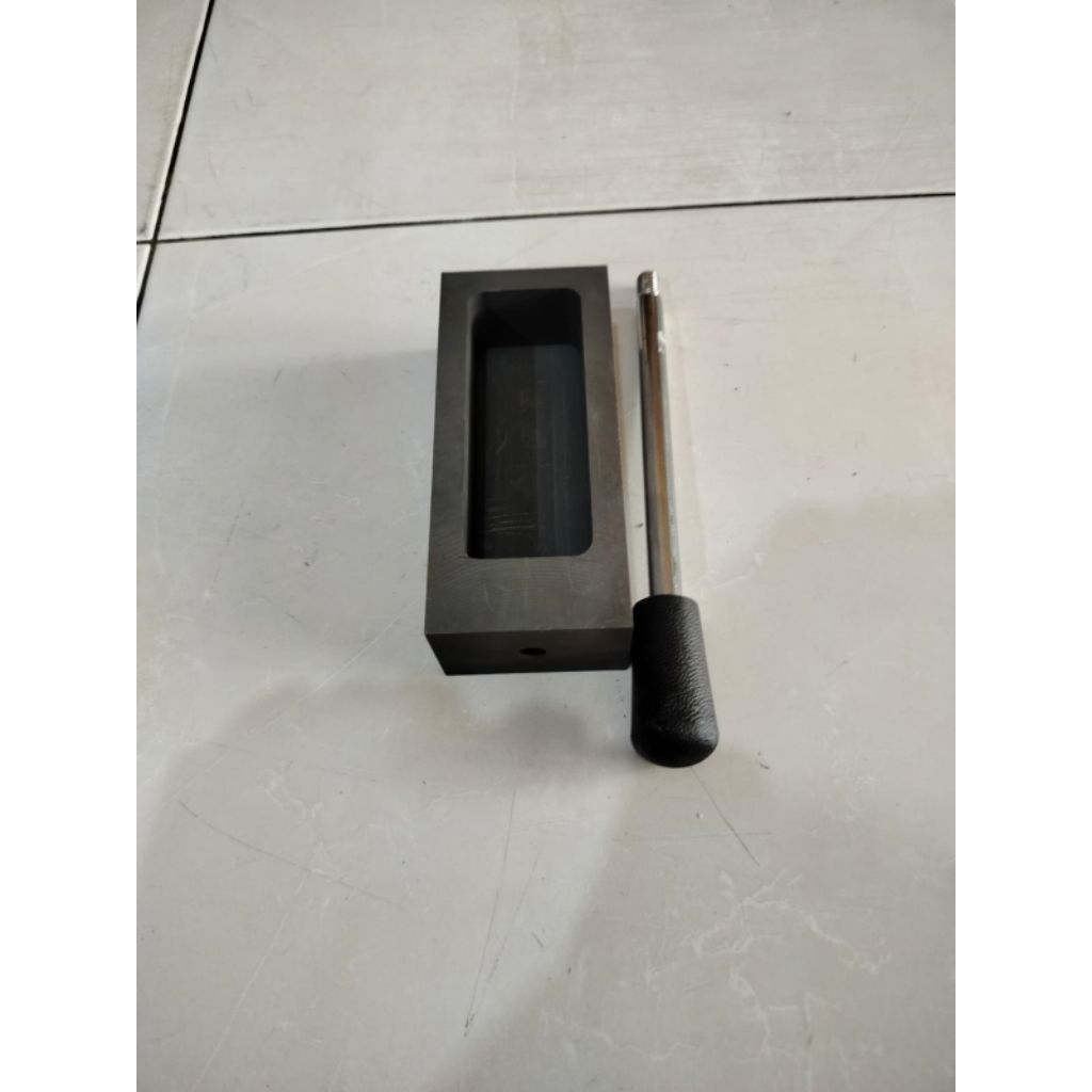 Cetakan Ingot Grafit Emas, perak, timah, tembaga 2  kg / 2000 gram