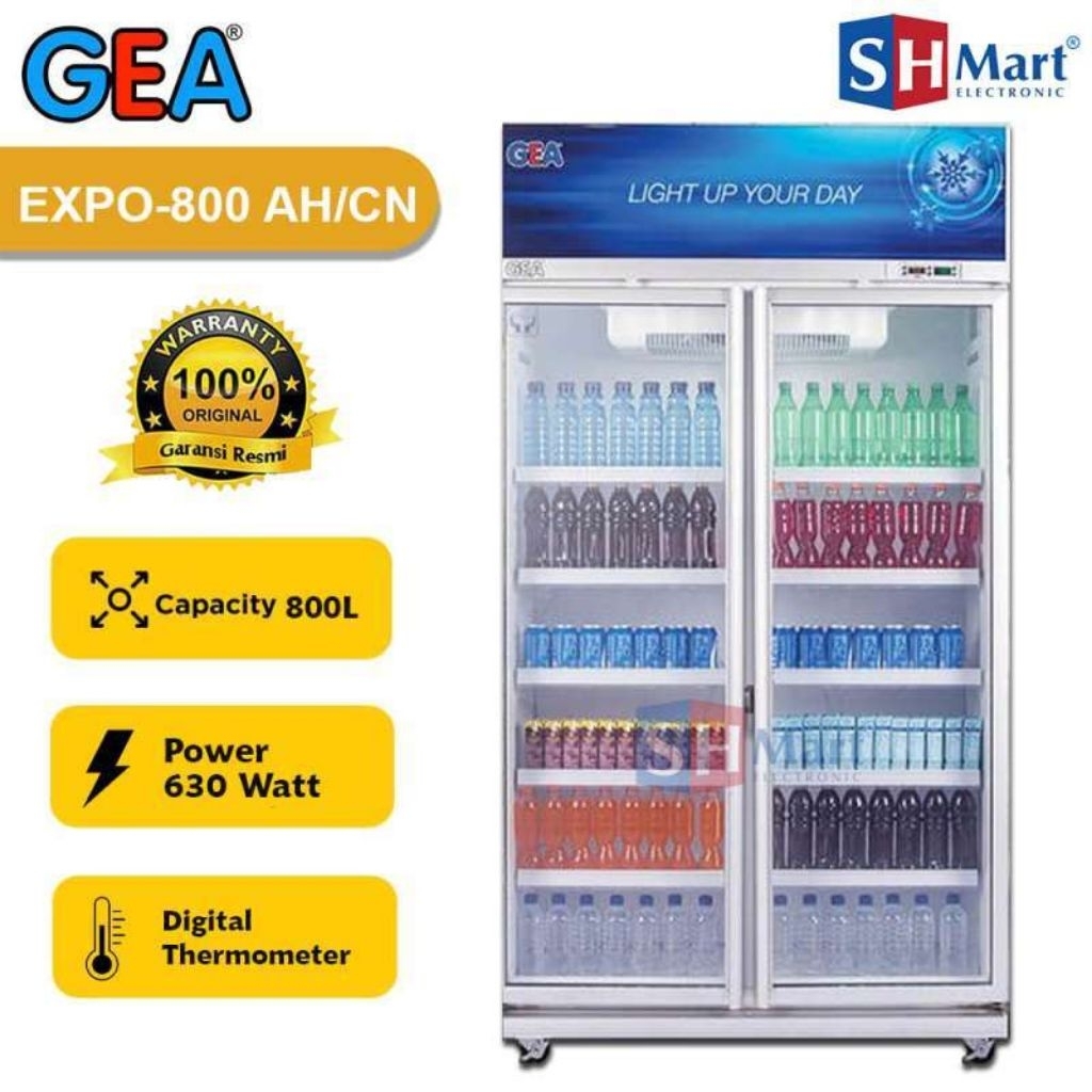 GEA EXPO-800AH SHOWCASE 2 PINTU 800 LITER EXPO800