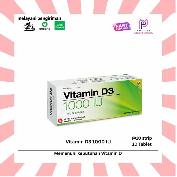 VITAMIN D3 1000 IU PIM / STRIP