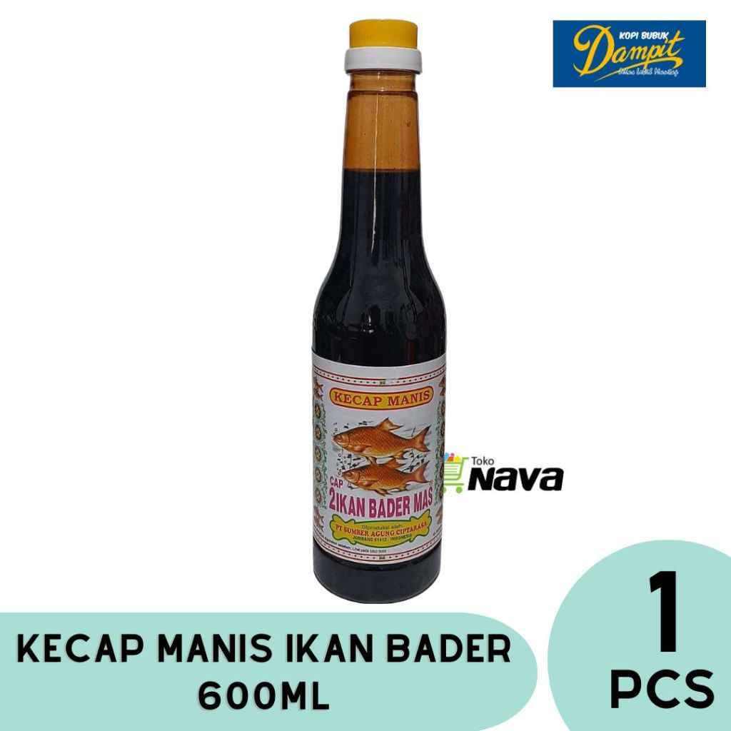 KECAP MANIS CAP 2 IKAN BADER 600ml / KECAP MANIS