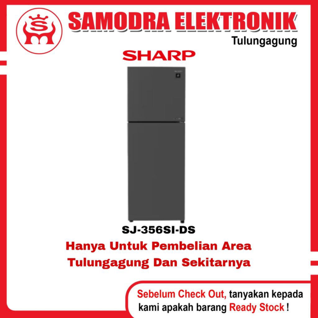 Kulkas SHARP SJ-356SI-DS Inverter | Kulkas 2 Pintu J-Tech Sharp 255 L
