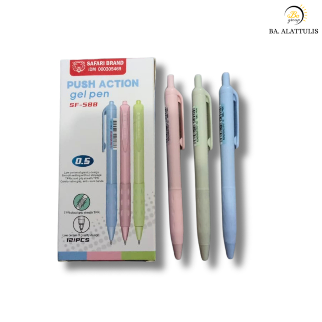 BOLPOIN SAFARI BRAND SF-588 GEL PEN 0.5 PUSH ACTION