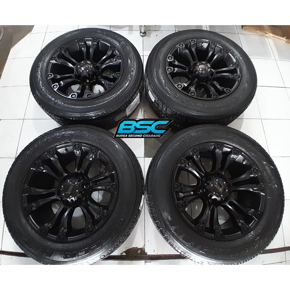 Velg mobil offroad racing bekas R18 HSR Lumbis Pcd 6x139 ban bonus ring 18