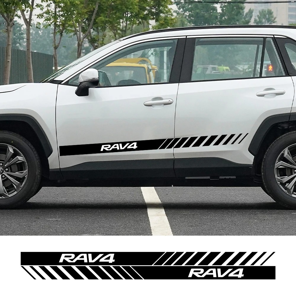 2 buah stiker pintu mobil untuk Toyota RAV4 20 30 XA30 2007 2009 2010 2011 2012 2013 2006 aksesoris 