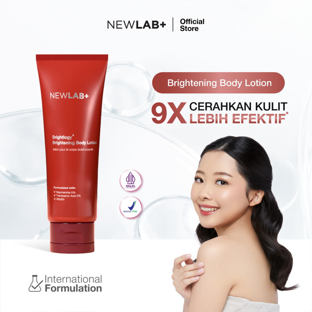 NEWLAB Brightlogy Body Lotion | Body Care, Hand Body & Hand Cream | Body Serum untuk Mencerahkan Tan
