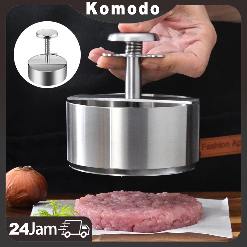 Cetakan Burger Patty Stainless /Burger Maker Patty Press/Cetakan Beef Burger Round