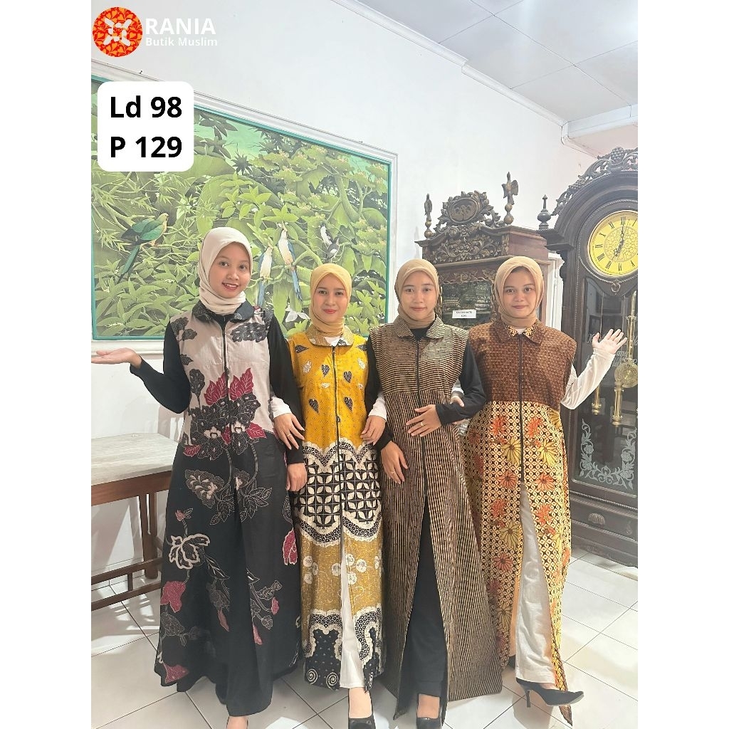 outer gamis batik Rania