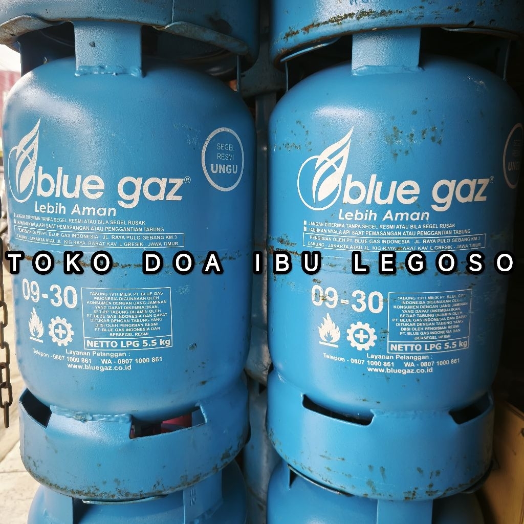 Blue gas 5,5kg isi dan tabung ( khusus instan)