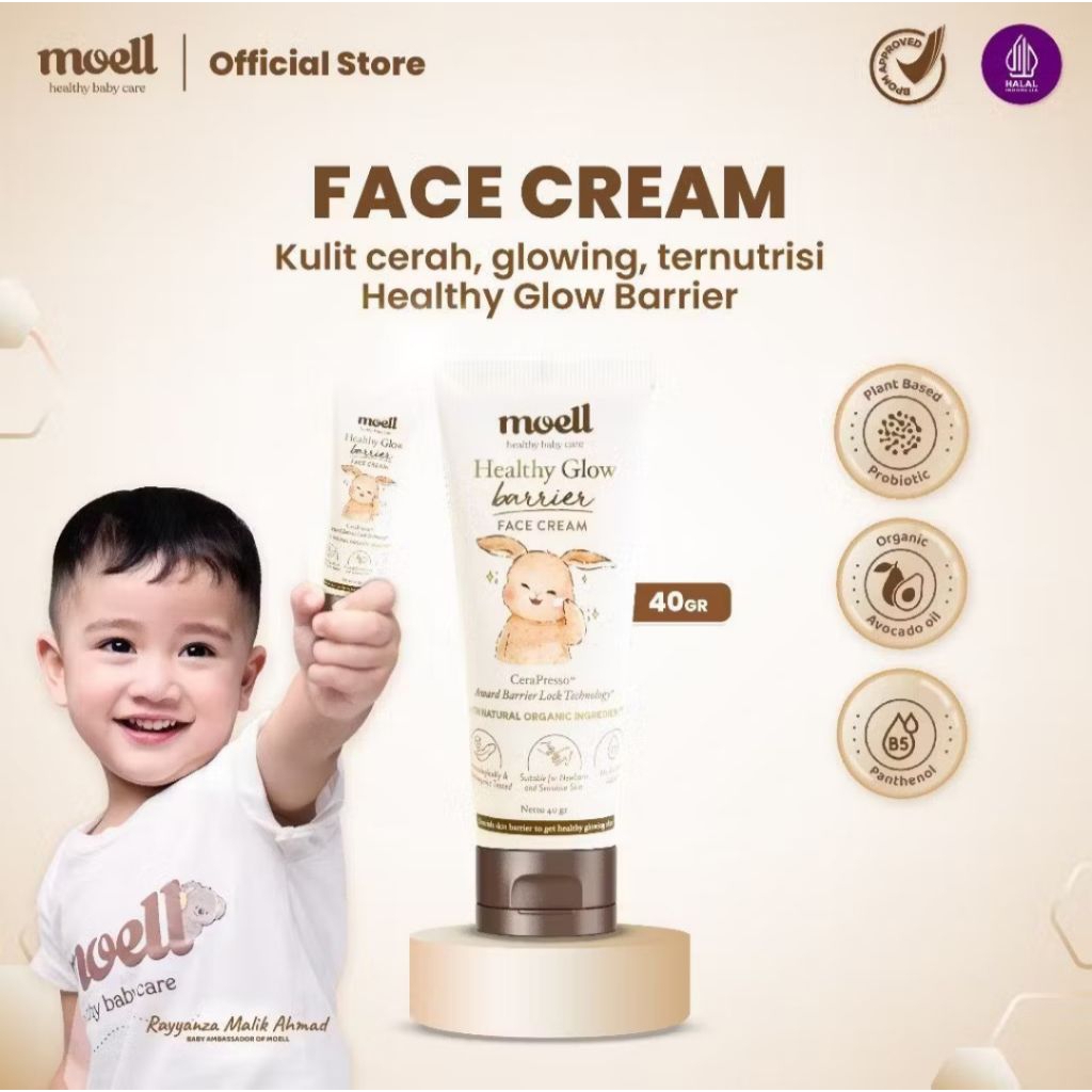 MOELL FACE CREAM KRIM WAJAH ANAK