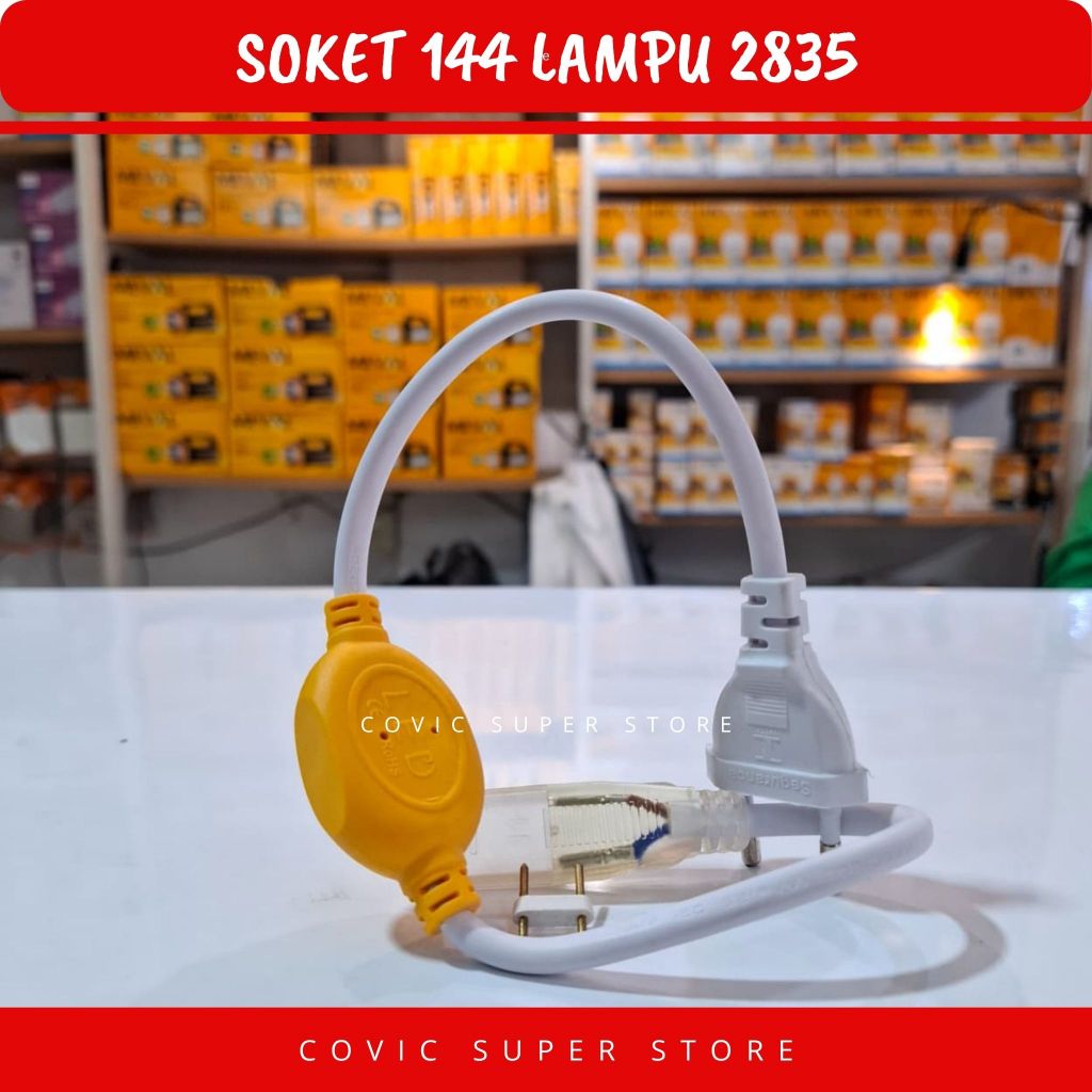 SOKET LAMPU SELANG / ADAPTOR LAMPU SELANG 2835 144 LAMPU