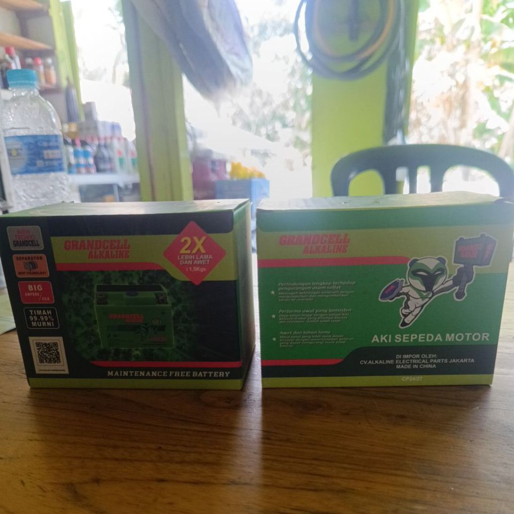 Grandcell ATZ 12V 5Ah Aki Alkaline Maintenance Free - Teknologi Separator Canggih, Tahan Lama 2x Leb