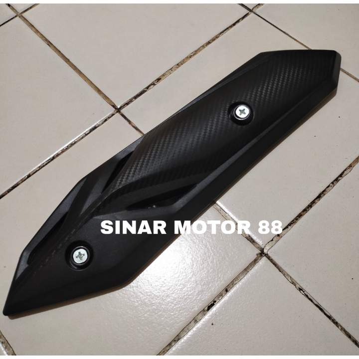 Tutup knalpot beat FI deluxe 2020 + 2 pcs baut / beat street 2020 beat tipe CW CBS ISS 2020 cover kn