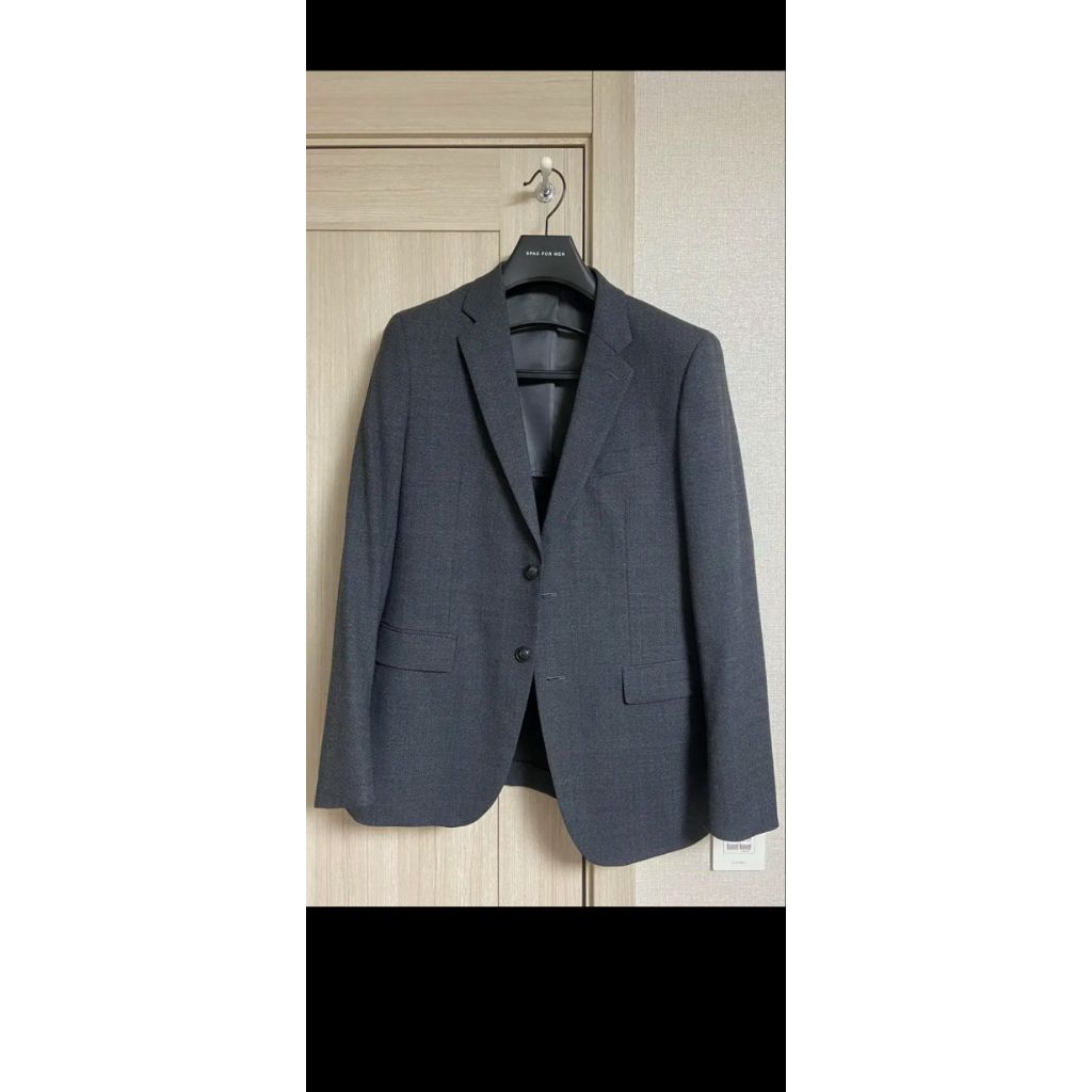 SPAO jas blazer warna abu gelap size M